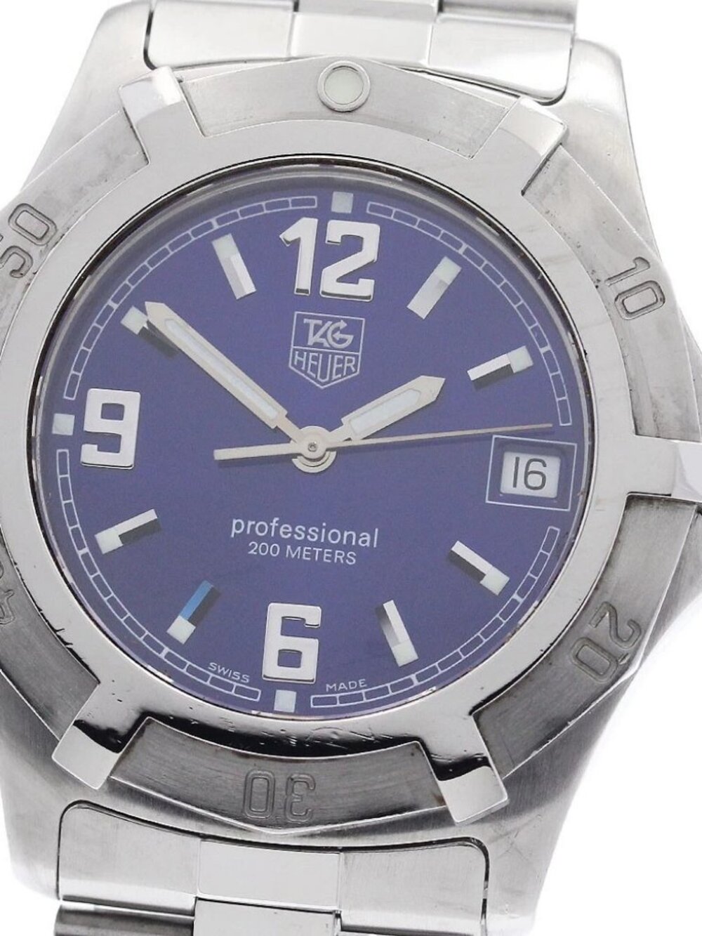 TAG HEUER Exclusive 2000 Series WN1112 Date blue Dial Quartz Men's Watch